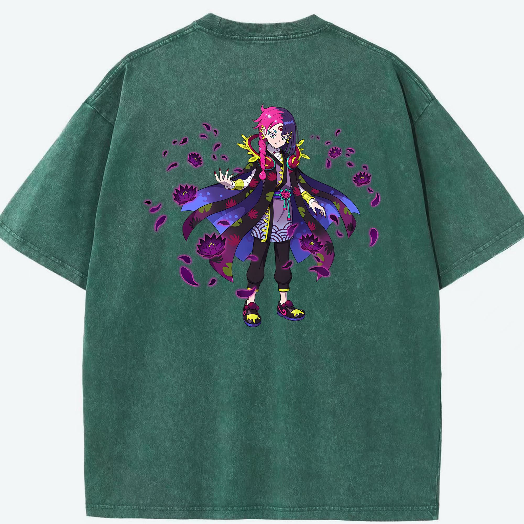 （画像用） 妖怪ウォッチ Yo-kai Watch 綿100% ヴィンテージ風 半袖Tシャツ（背面プリント）